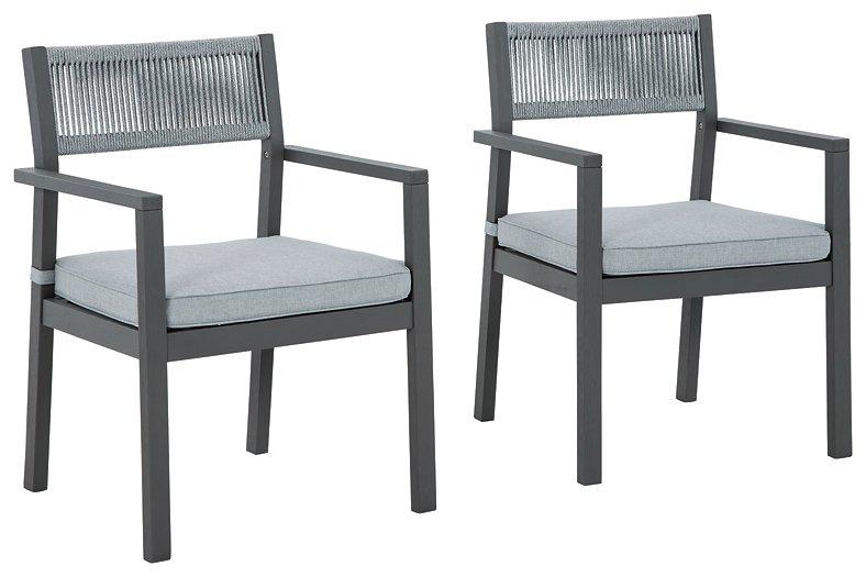 Eden Town Arm Chair with Cushion (Set of 2)