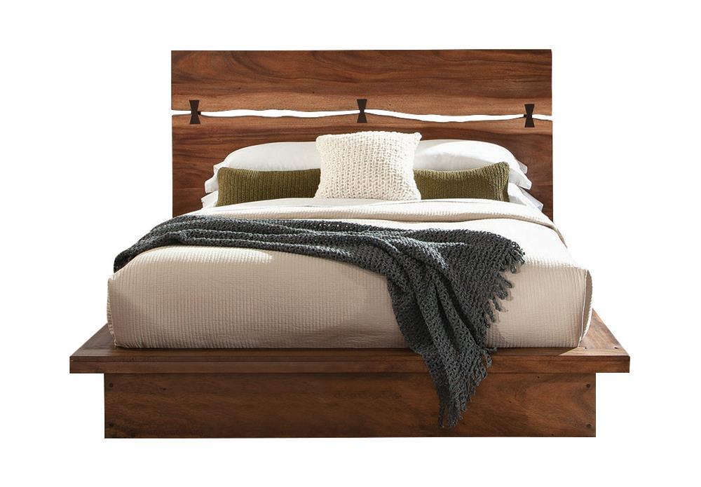 Winslow California King Bed Smokey Walnut and Coffee Bean