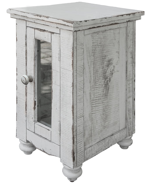 Aruba 1 Door, Chair Side Table w/ White finish image