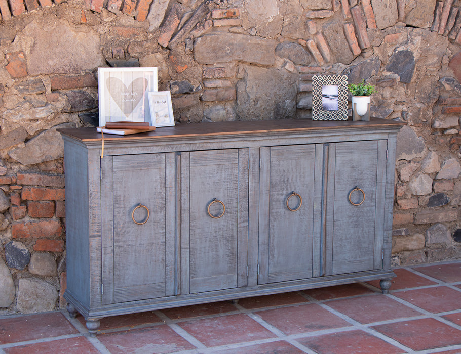 Capri Console w/4 Doors, Dark Blue finish