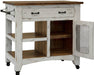 Pueblo 1 Drawer Kitchen Island in White image