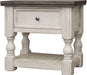 Stone 1 Drawer Nightstand in Two Tone image