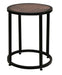 Blackburn End Table w/ Copper Top & Iron Base. image