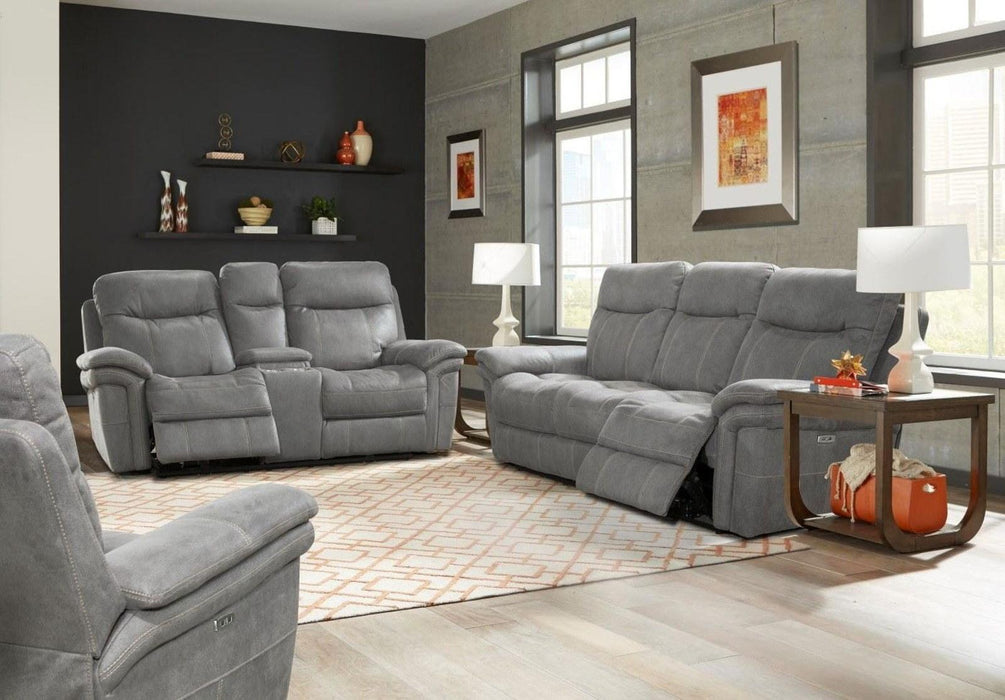 Parker House Mason Loveseat Dual Reclining Power with USB Charging Port and Power Hradrest in Carbon