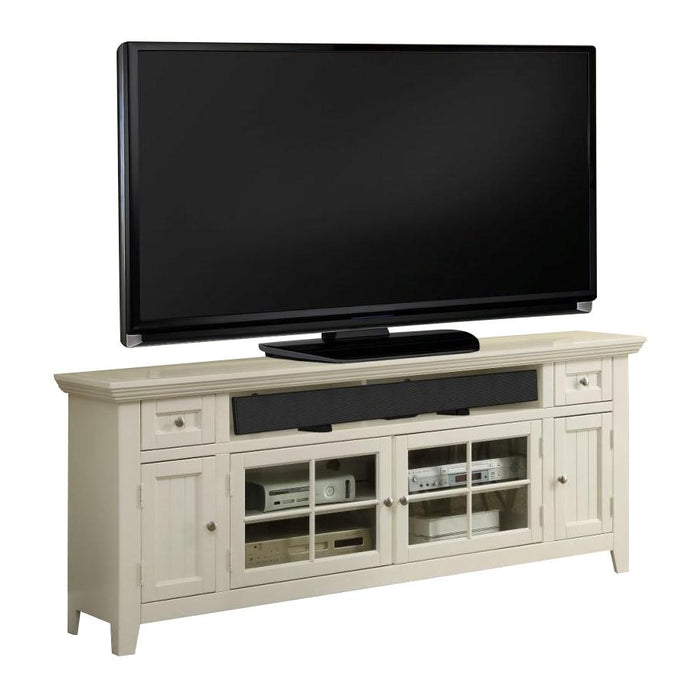 Parker House Tidewater 72" TV Console in Vintage White