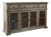 Bonanza Console w/ 4 Glass Doors w/3 Drawers image