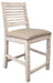 Stone 24" Barstool w/Ivory Finish & Fabric Seat ** image