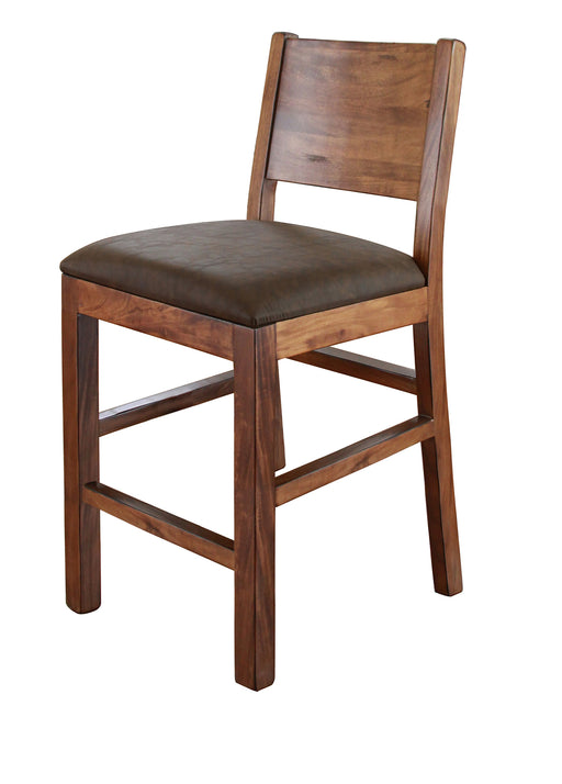 Parota 30‚Äù Barstool - with Faux Leather Seat** image