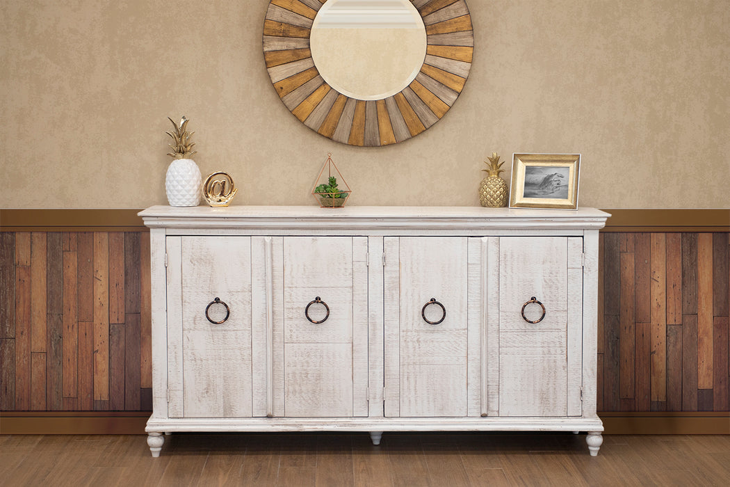 Capri Console w/ 4 Doors, Ivory finish*